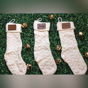 Personalized 18” cable knit stockings!